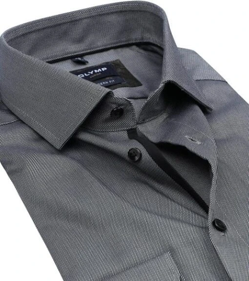 Olymp Luxor Overhemd Modern-Fit Antraciet - Afbeelding 5