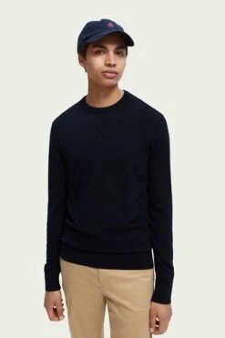 Scotch And Soda Trui Wol Navy -Kleding Kortings Winkel 76232 6