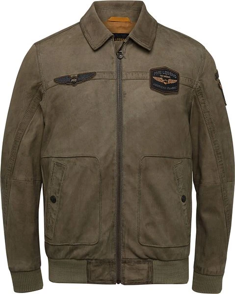 PME Legend Leer Summer Hudson 2.0 Bomber Khaki
