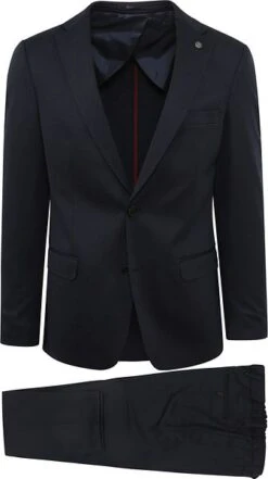 Suitable Kostuum Albatros Melange Donkerblauw