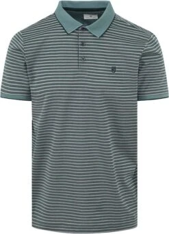 State Of Art Poloshirt Streep Groen