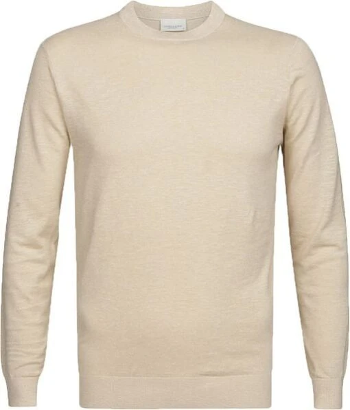 Profuomo Trui Linnen Beige - Afbeelding 3