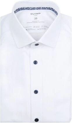 OLYMP Luxor Overhemd 24/Seven SL7 Wit -Kleding Kortings Winkel 77054 1 1