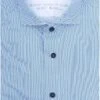 OLYMP Luxor Overhemd 24/Seven Print Blauw -Kleding Kortings Winkel 77060 1