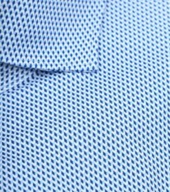 OLYMP Luxor Overhemd 24/Seven Print Blauw -Kleding Kortings Winkel 77060 3