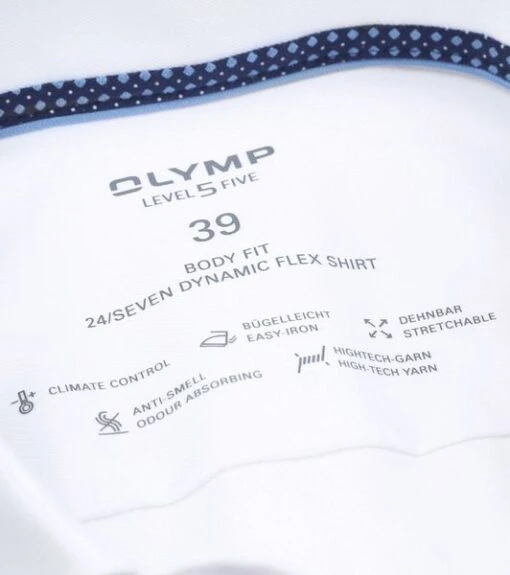OLYMP Overhemd Lvl 5 24/Seven Wit - Afbeelding 4