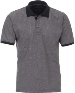 Casa Moda Polo Print Grijs Multicolour