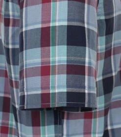 Casa Moda Overhemd Short Sleeve Multicolour Geruit -Kleding Kortings Winkel 77098 4