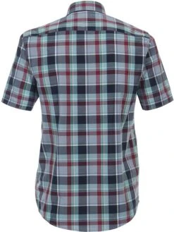 Casa Moda Overhemd Short Sleeve Multicolour Geruit -Kleding Kortings Winkel 77098 5