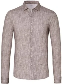 Desoto Overhemd Melange Bruin -Kleding Kortings Winkel 77106 1 1