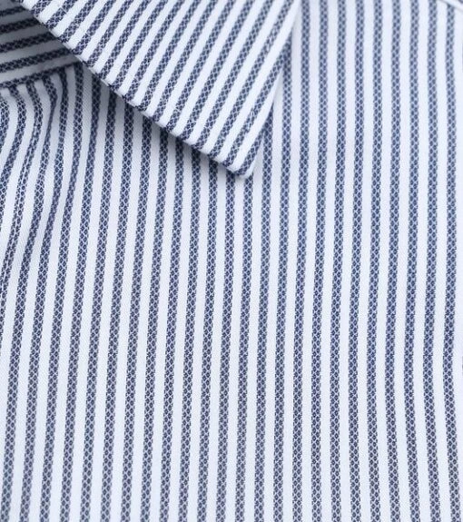 Olymp Luxor Shortsleeve Overhemd Strepen Navy - Afbeelding 6