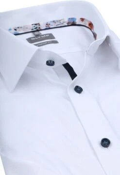 OLYMP Short Sleeve Overhemd Luxor Wit -Kleding Kortings Winkel 77471 2 1