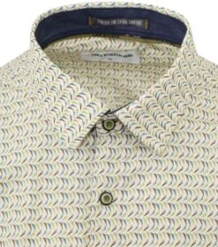 No-Excess No Excess Overhemd Print Groen -Kleding Kortings Winkel 77482 2