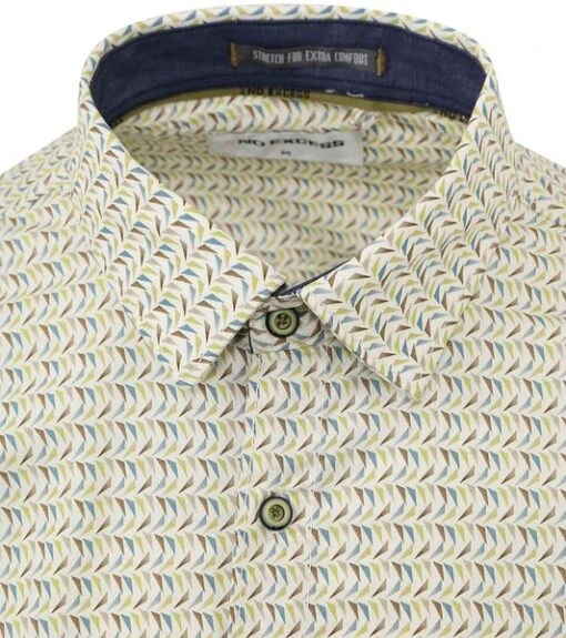 No-Excess No Excess Overhemd Print Groen - Afbeelding 4