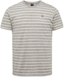 Vanguard T-Shirt Strepen Bruin