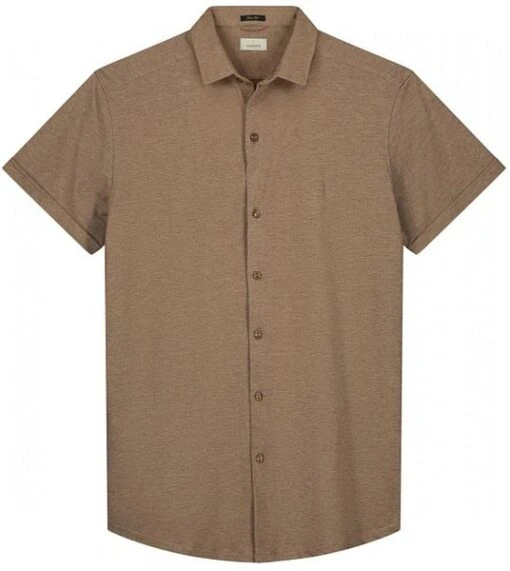 Dstrezzed Short Sleeve Overhemd Bruin - Afbeelding 4
