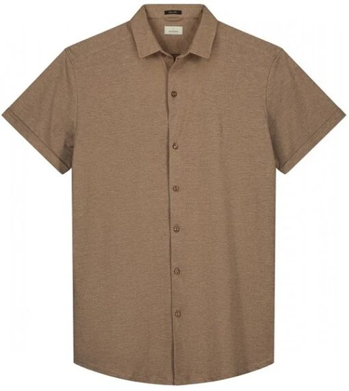Dstrezzed Short Sleeve Overhemd Bruin