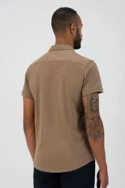 Dstrezzed Short Sleeve Overhemd Bruin -Kleding Kortings Winkel 77734 3 1