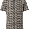 No-Excess No Excess Short Sleeve Overhemd Print Groen -Kleding Kortings Winkel 77760 1