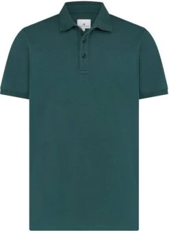 State Of Art Pique Polo Logo Donkergroen