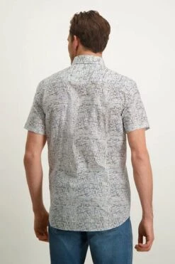 State Of Art Short Sleeve Overhemd Print Grijs -Kleding Kortings Winkel 77823 4