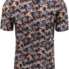 Desoto Short Sleeve Overhemd Print Bruin -Kleding Kortings Winkel 77931 5