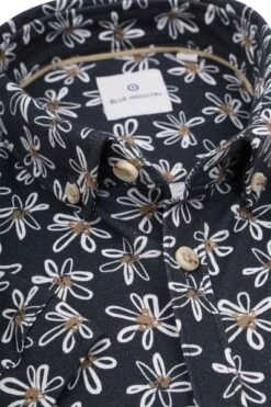 Blue Industry Short Sleeve Overhemd Bloemen Navy -Kleding Kortings Winkel 77960 2 1