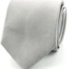 Stropdas Zijde Zilver Uni F48 -Kleding Kortings Winkel 957 2
